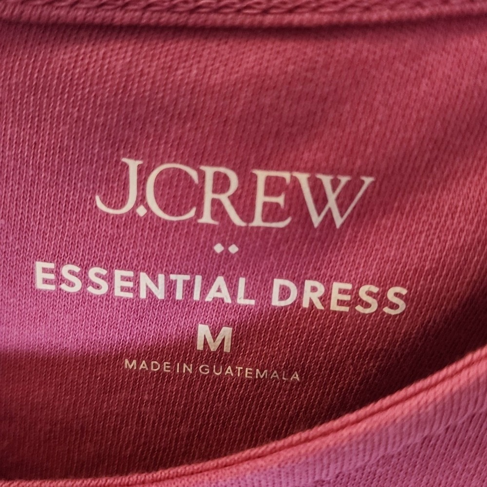 J.Crew Essential Dress Women M Pink New Sleeveless Cotton Mini CT166 - Picture 3 of 5